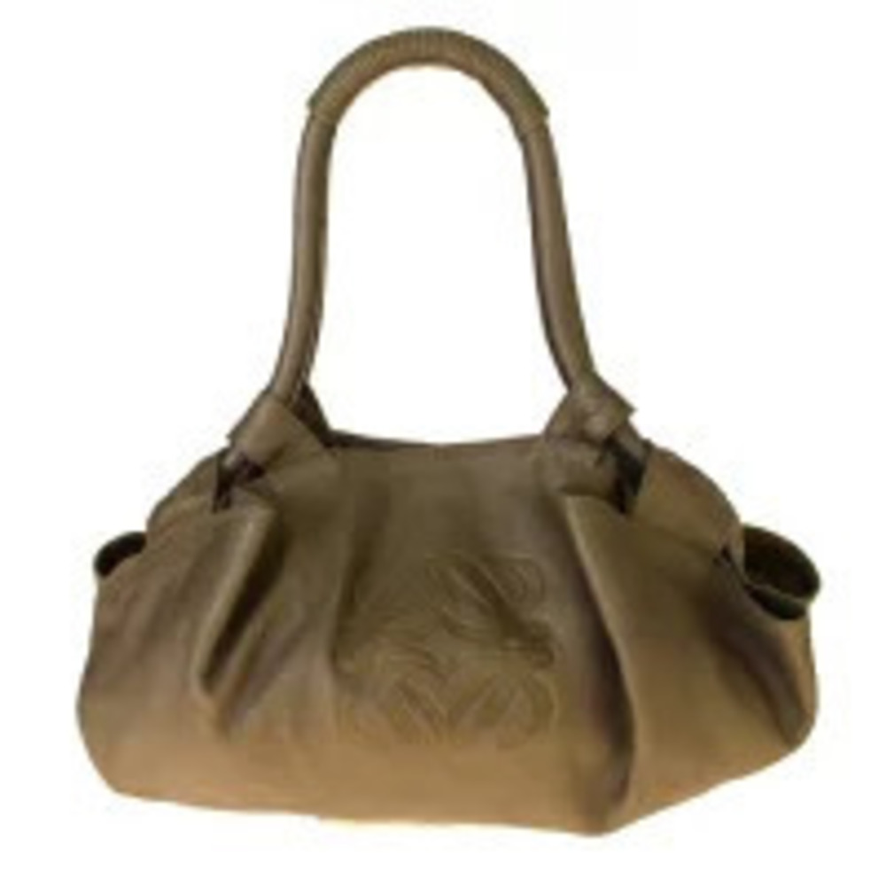 Loewe Aire Shoulder Bag Gold Leather